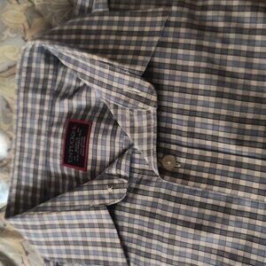 UNTUCKit Blue Checkered Men's Shirt Size M Slimfit EUC